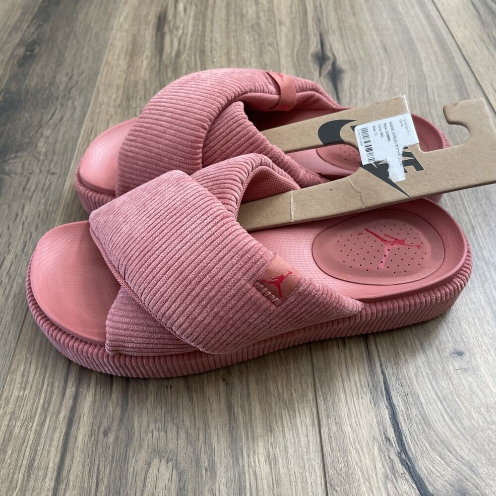 New Nike Women Sz 10 Jordan Sophia Slide Corduroy Canyon DO8863-600 - Picture 5 of 8